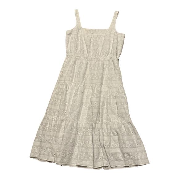 Tommy Hilfiger Cotton Eyelet Midi Dress, Created for Macy's white size 14 - Picture 9 of 16